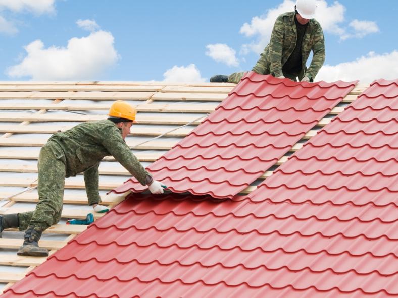 Roofing project by roofing companies